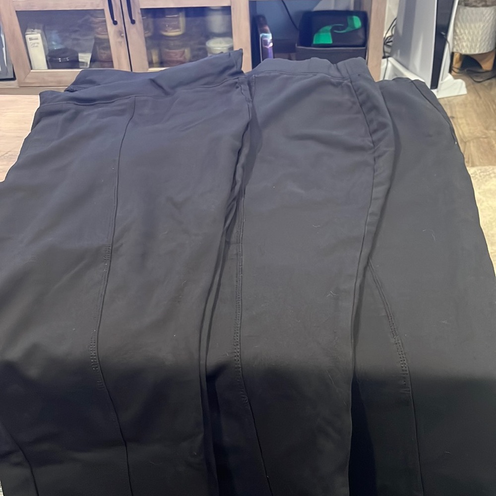 3 Leggings in black